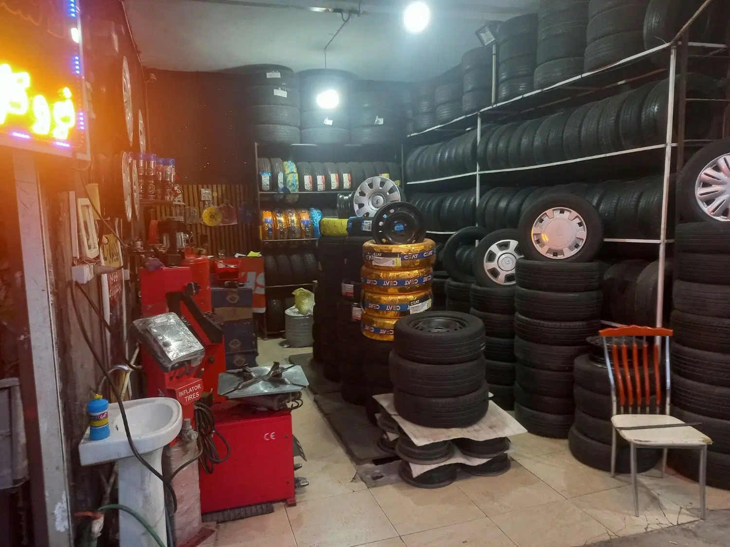 اجاره مغازه لاستیک فروشی بر اتوبان