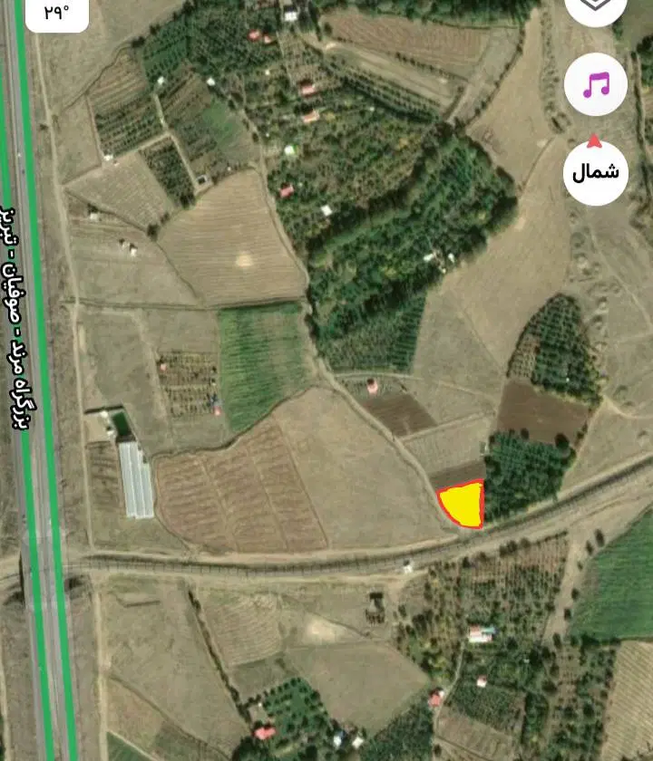 زمین ویلایی به متراژ۱۳۲۵ متر در کندلج مرند