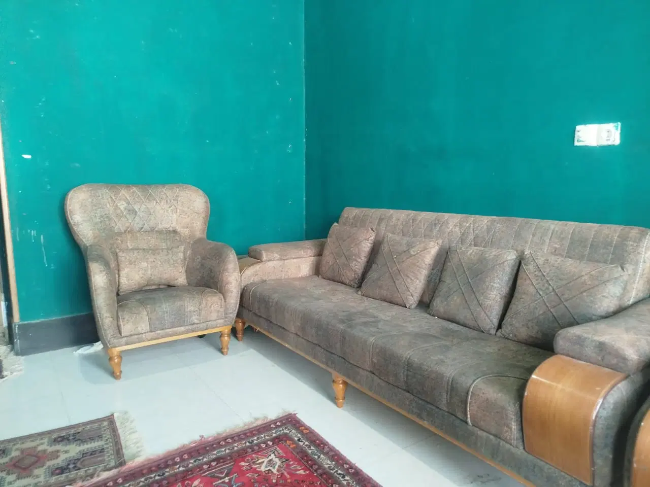 ده قصب زمین مسکونی درب حیاط