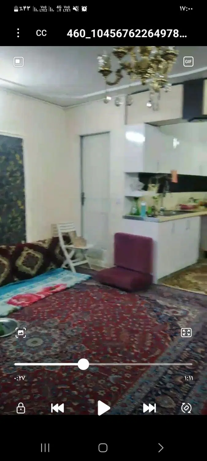 آپارتمان طبقه همکف ۶۲ متری -حاشیه هنرور ۱۸