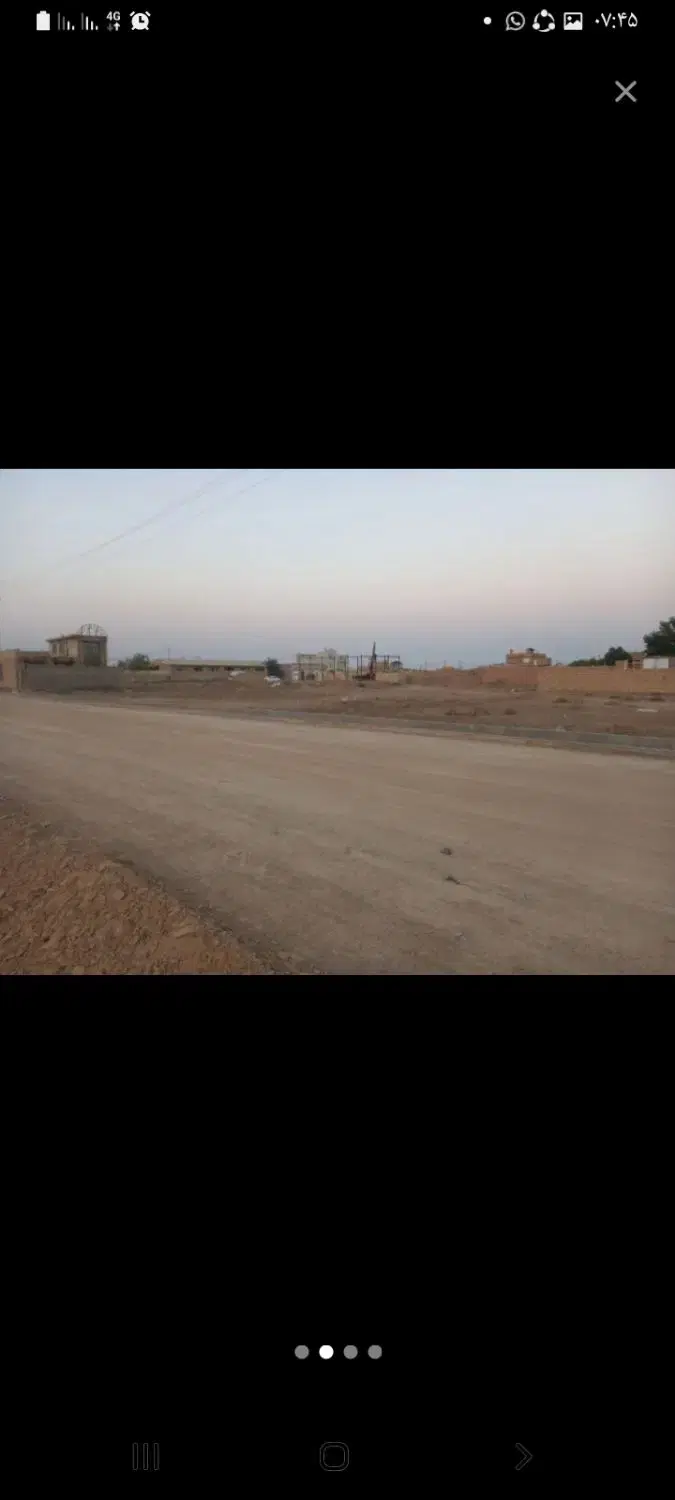 زمین داخل طرح هادی روستای آزادمرزاباد