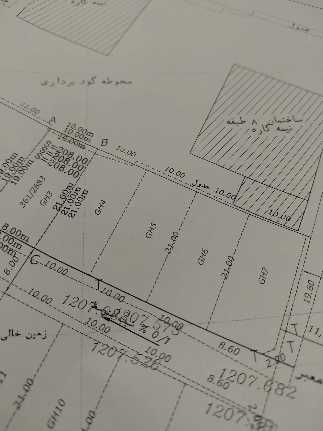 زمین مسکونی۲۱۰ خ طهماسبی