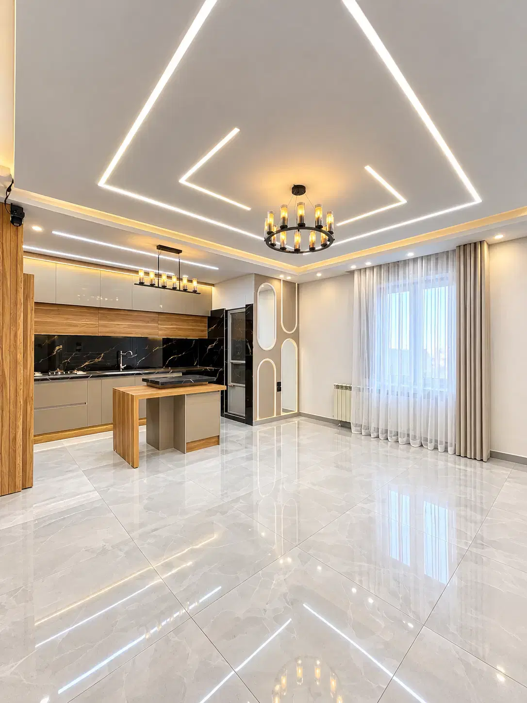 54متر*سالن پرده خور*سندتکبرگ_فول امکانات