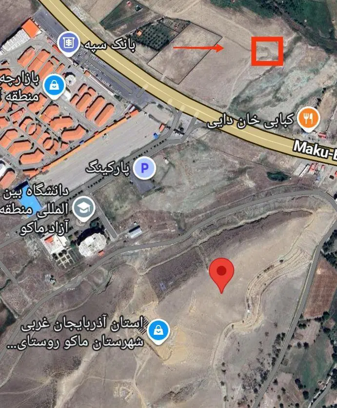 زمین تجاری بالاتر سراهی سنگر