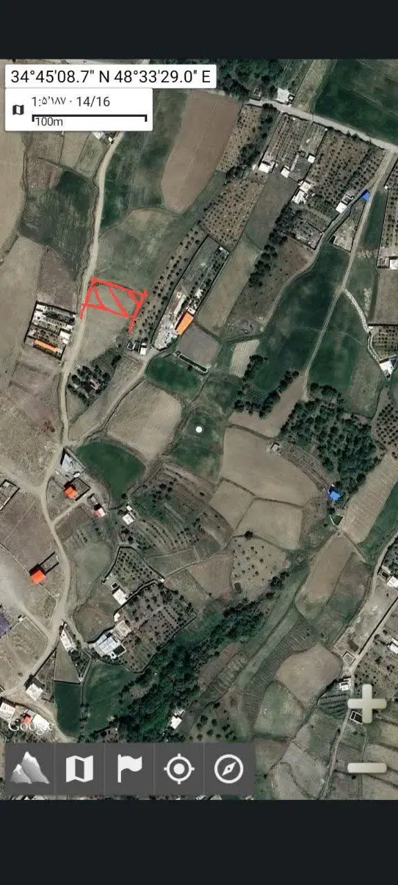 زمین ۹۵۰ متری در روستای چشین
