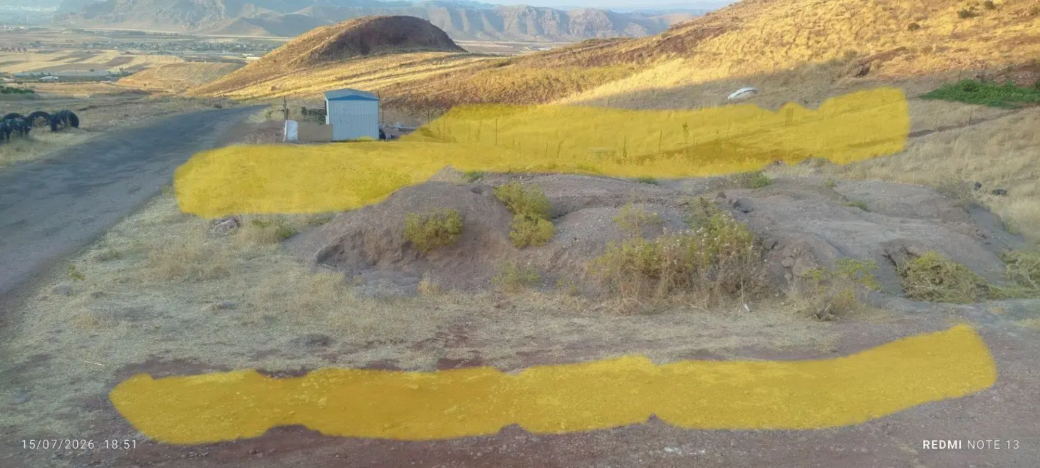 زمینی برای باغ ویلا. در روستای اناردر