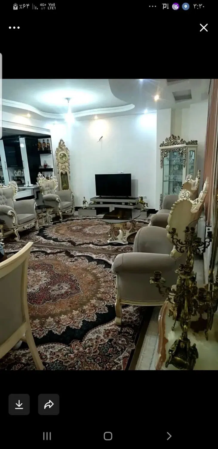رهن آپارتمان سه خوابه تک واحدی تمیز نوساز