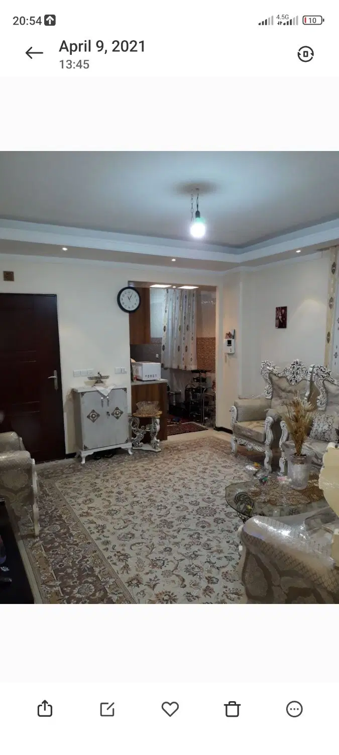 آپارتمان خوش نقشه،غرق نور و دوخوابه