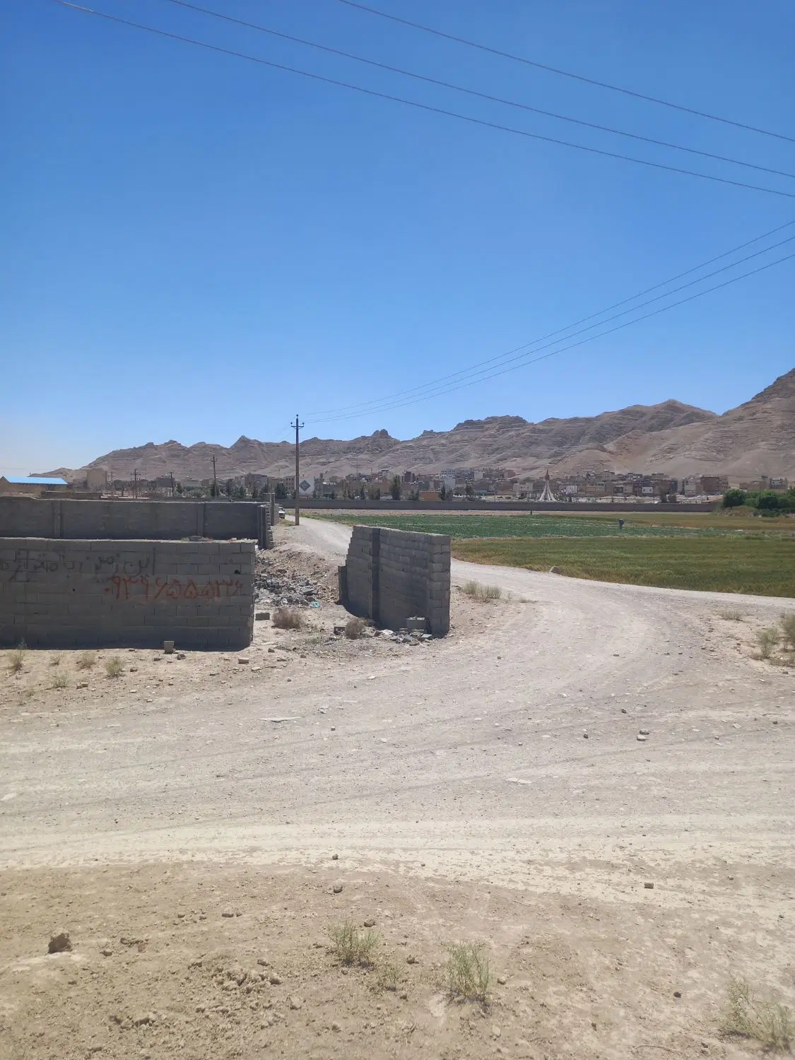 ۱۰۰۰ متر زمین کارگاهی و باغی قهجاورستان