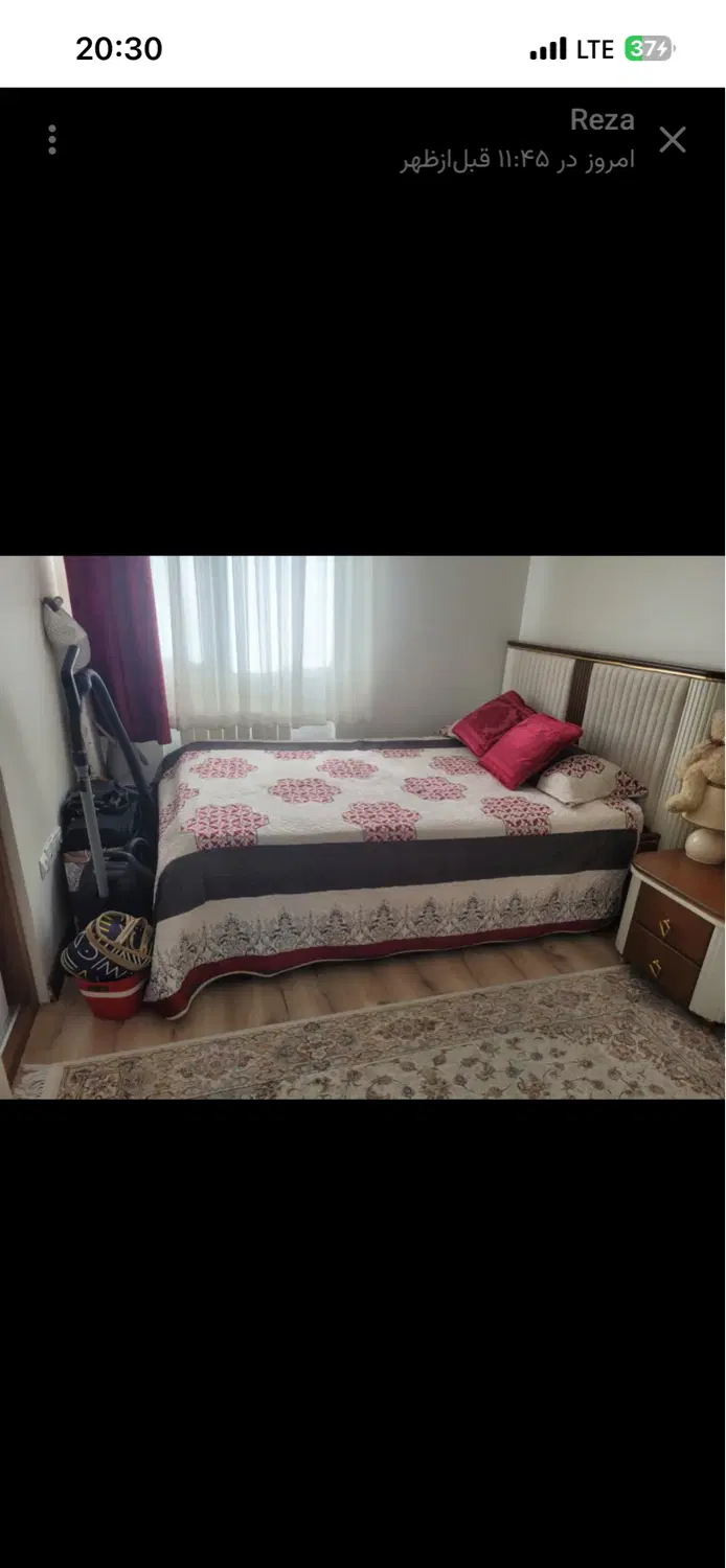 ۶۱متر یکخواب سالن پرده خور