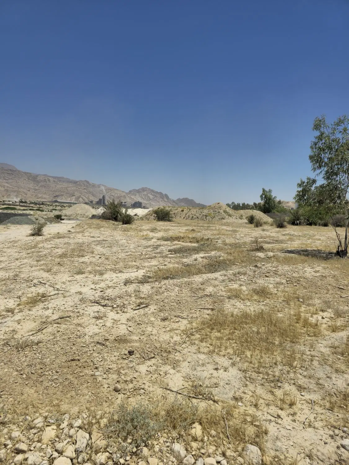 زمین در مسیر کارخانه سیمان