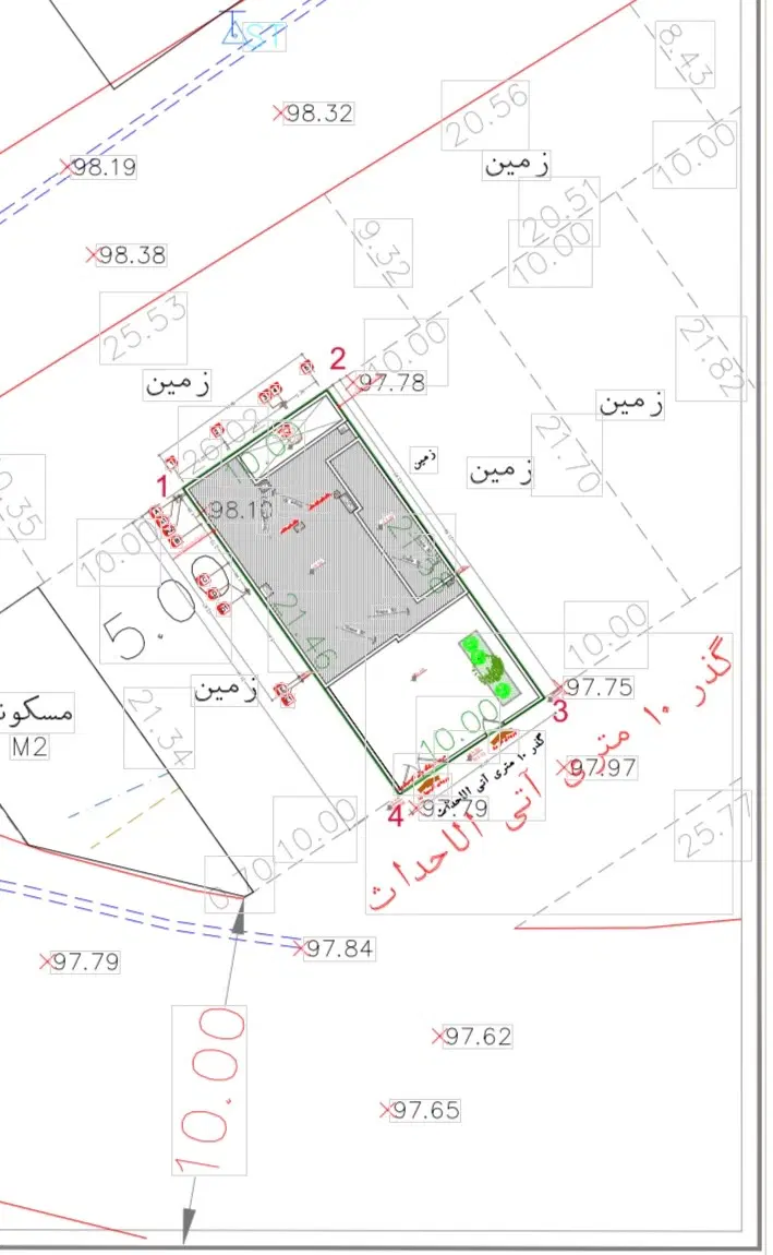 پلاک مسکونی با مجوز قمشه