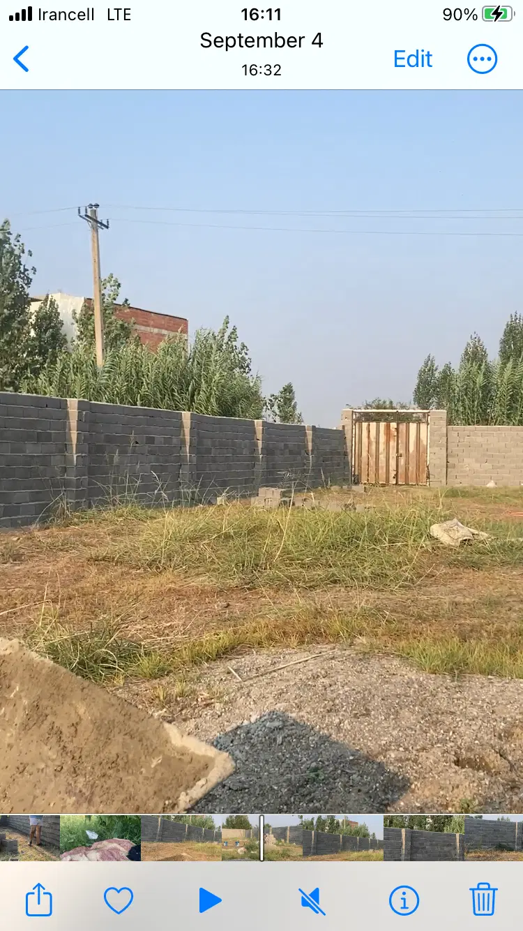 زمین مسکونی بر خیابان اصلی روستا النگ