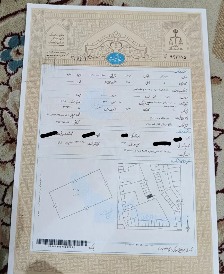 فروش مغازه میناب ،بازار کانال