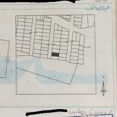 زمین سند تک برگ مسکونی سه راهی