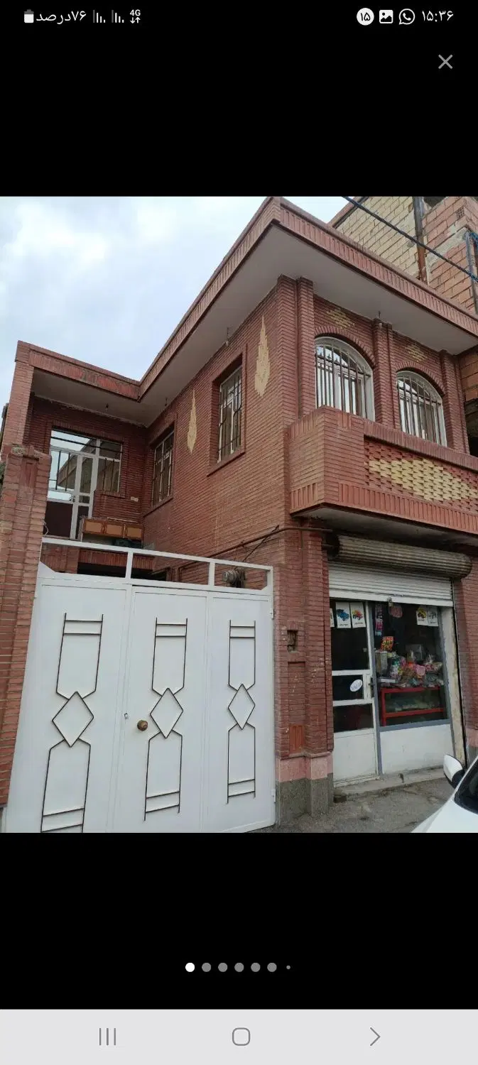 زیر بنا 120 متر دو خوابه دارای یک مغازه