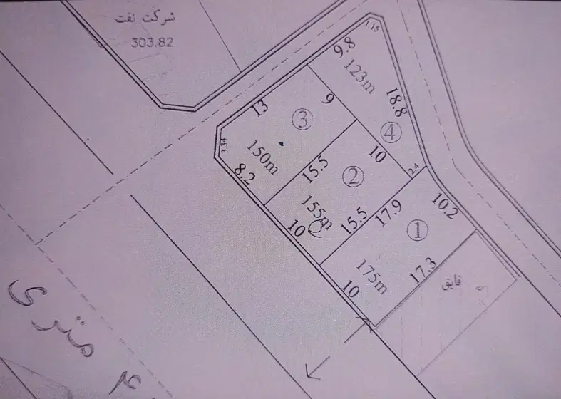 150متر2نبش جنوبی روی بلوار۴۵متری کانی‌دینار