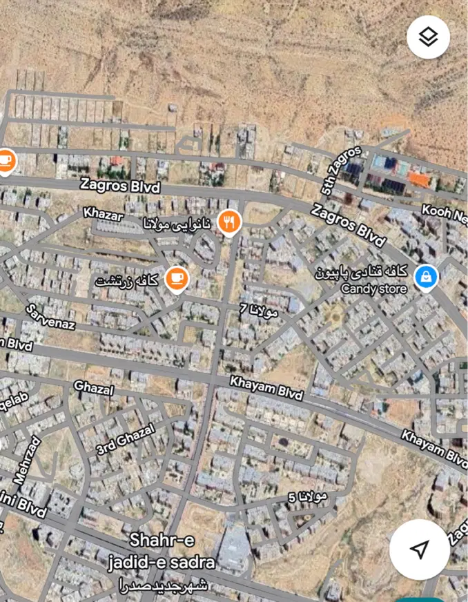زمین دو کله ۳۹۰ متری مولانا تاپ لوکیشن