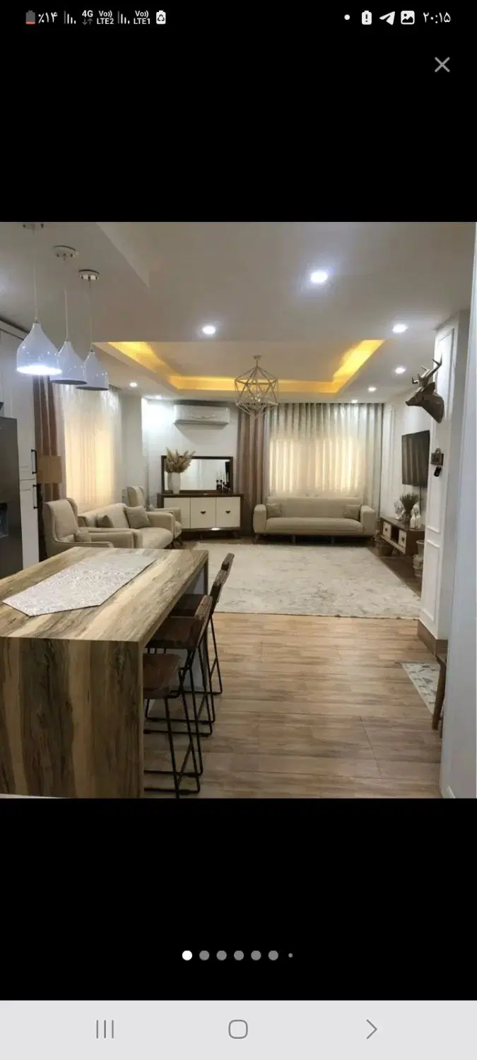 ۱۰۷متر ۲خوابه فول دیزاین   کابینت هود و گاز رومیزی