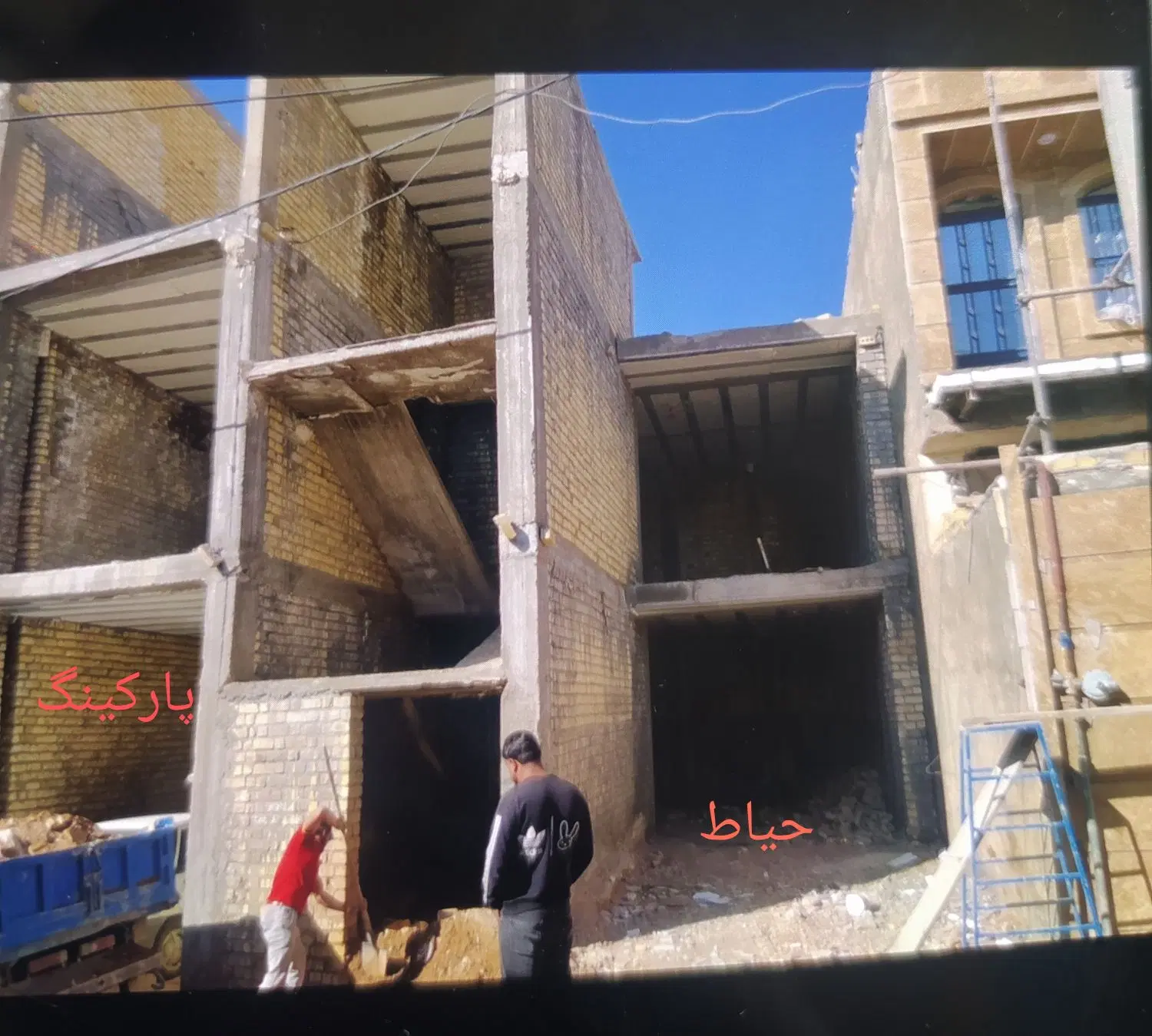دو طبقه اسکلت شهرک قصرقمشه