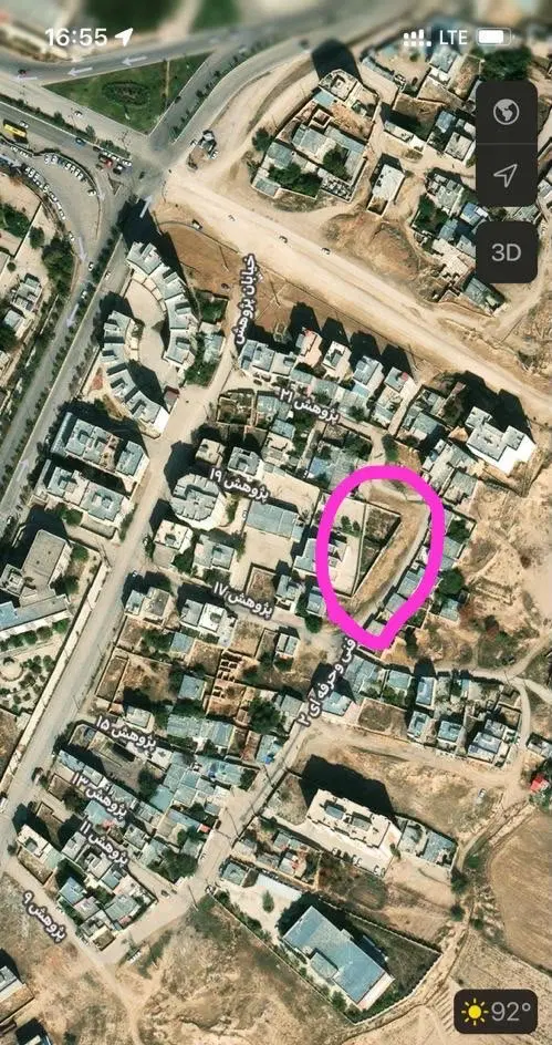 زمین با پروانه تجاری خیابان پژوهش