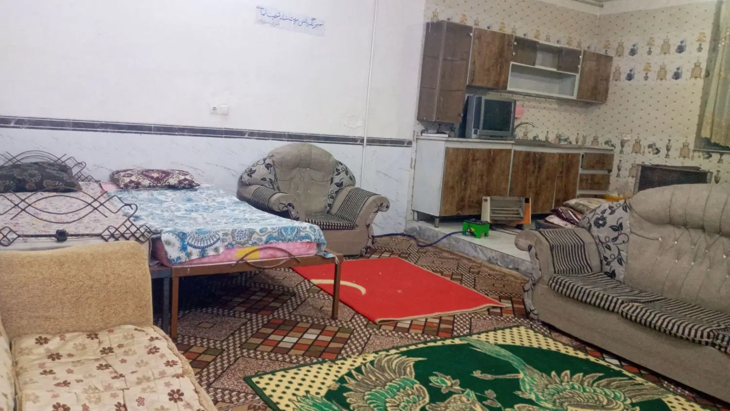 اجاره اتاق۳۰و۱۸متری ماهانه۶ت پیش رایگان بم ولیعصر