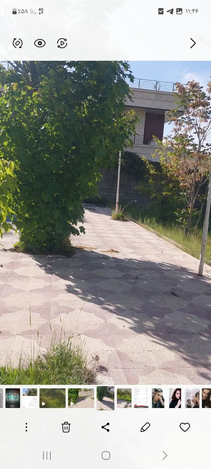 باغ شهری ۱۱۱۵متری درمجموعه فدک روبروی پلیس را قلات