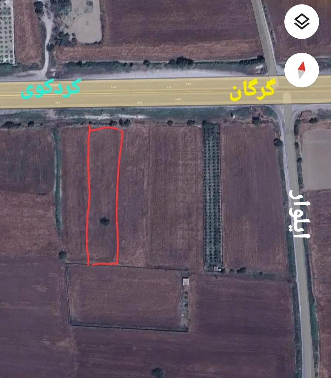 فروش زمین ۳۰۰۰ متری سر جاده