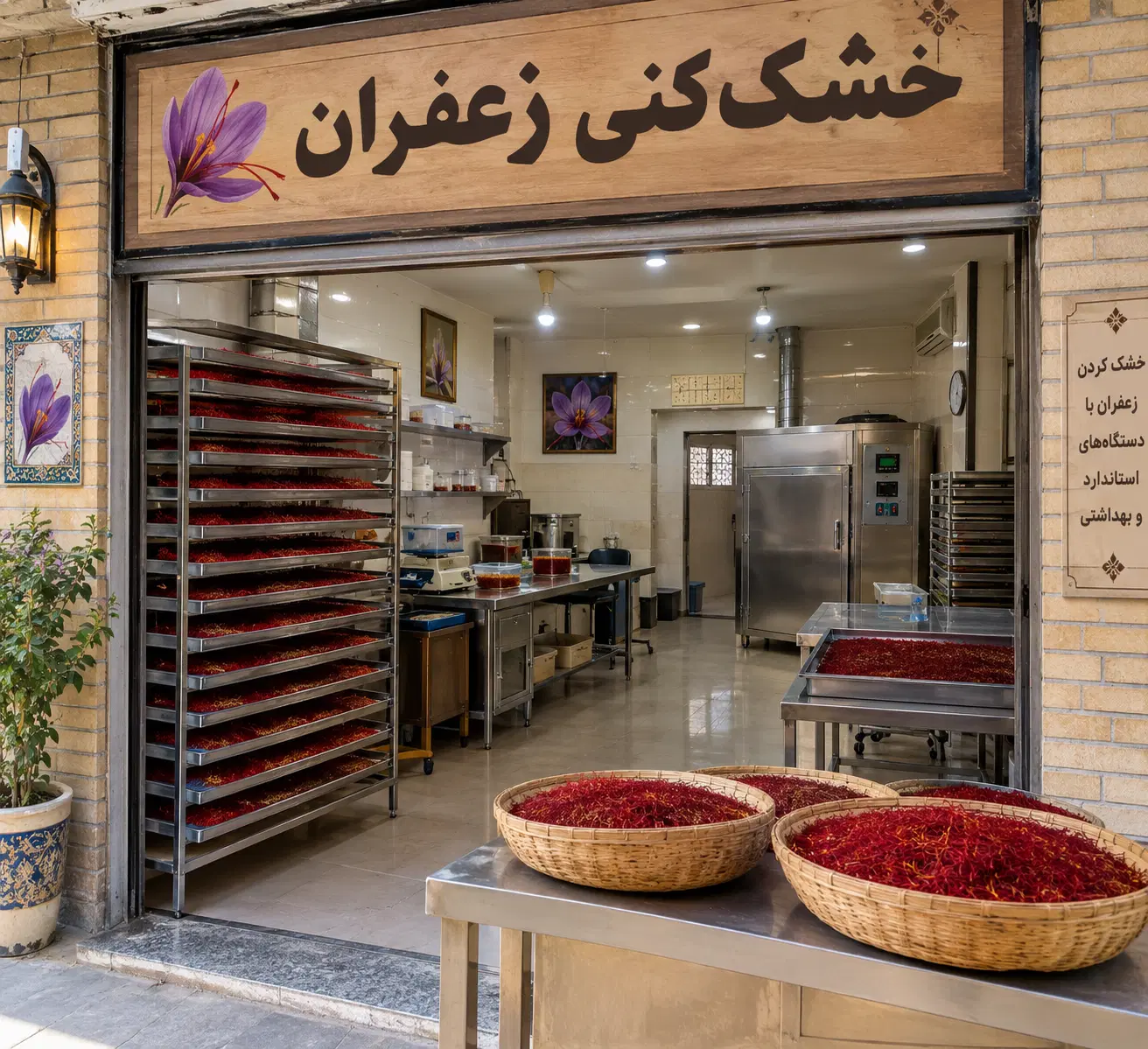 اجاره مغازه جهت خشک کردن زعفران