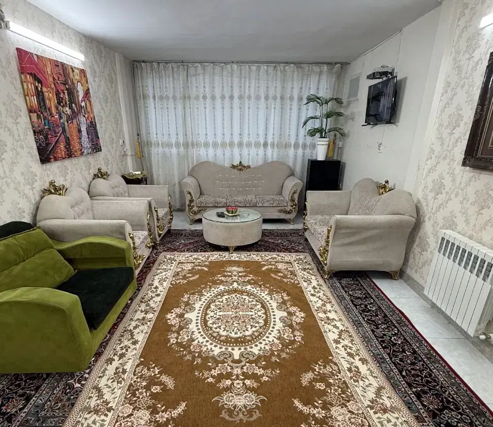 سویت دوخوابه مبله vip تمیز ۸۶ متری بالای همکف