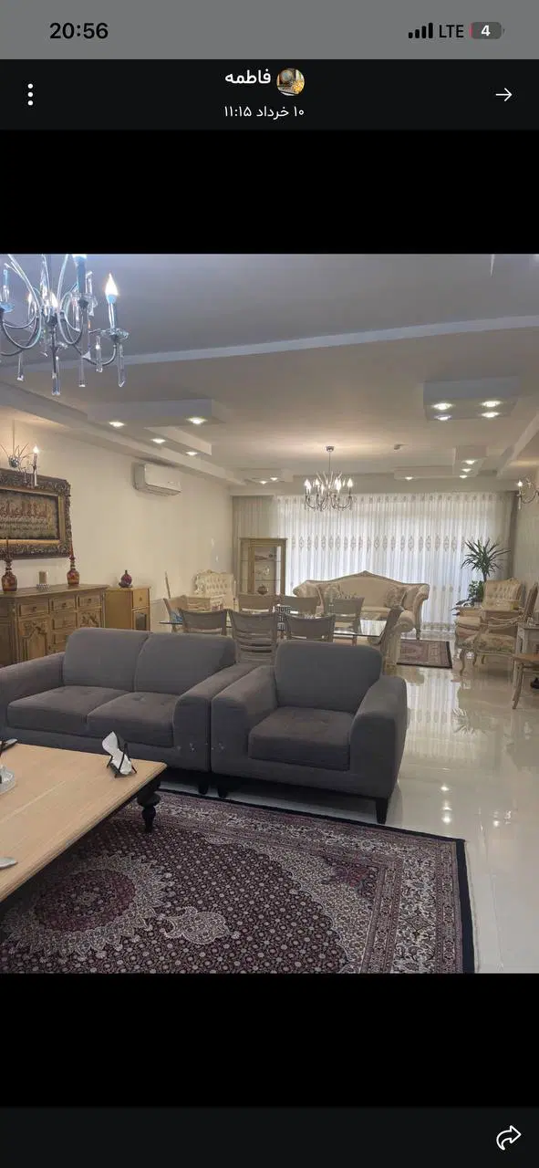 رهن و اجاره آپارتمان اوایل هفت تیر ۱۴۵ متر دو خواب