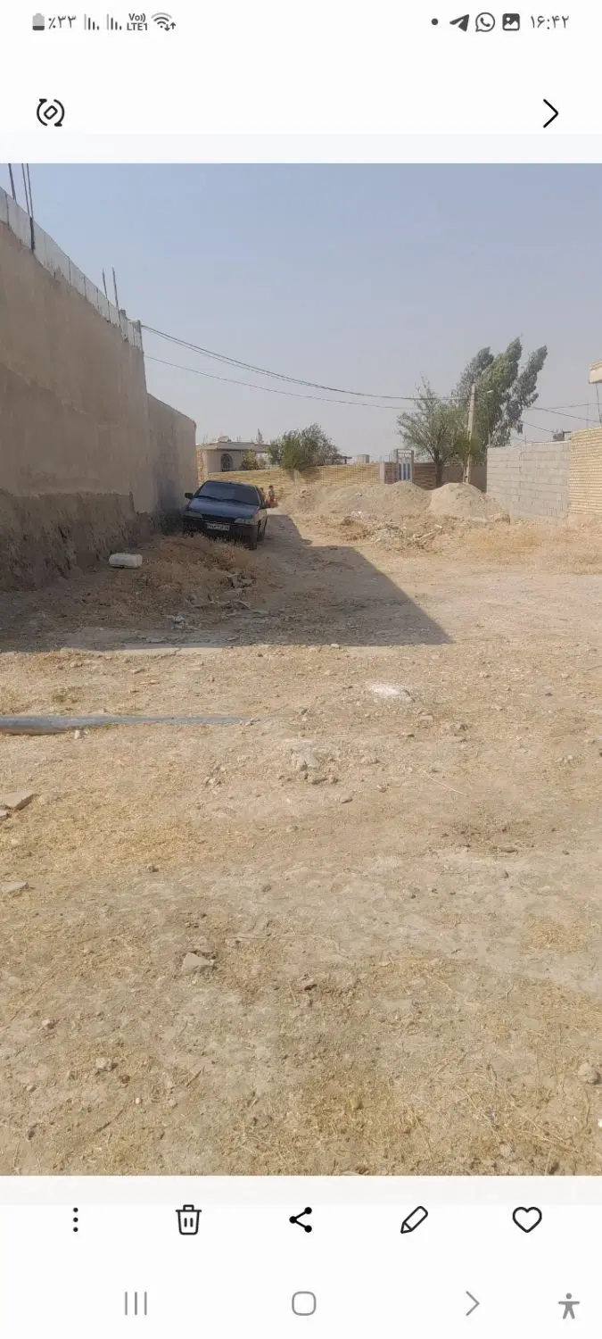 زمین در شهر آبژدان محله جعفر آباد