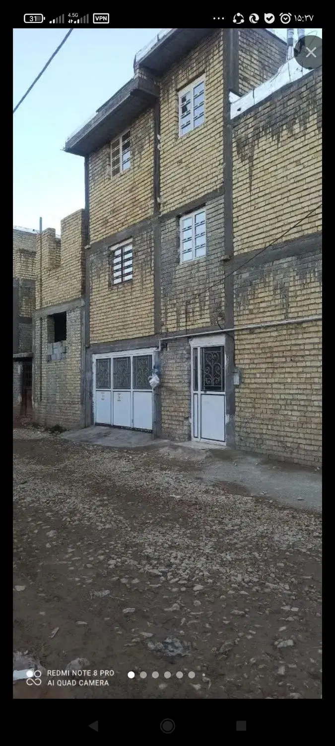 اسکلت دوطبقه درشاپورجان به فروش می رسد