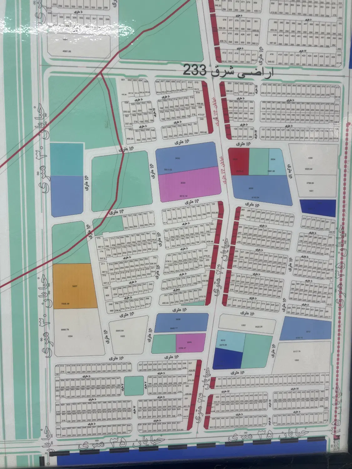 بهارستان زمین اراضی شرق