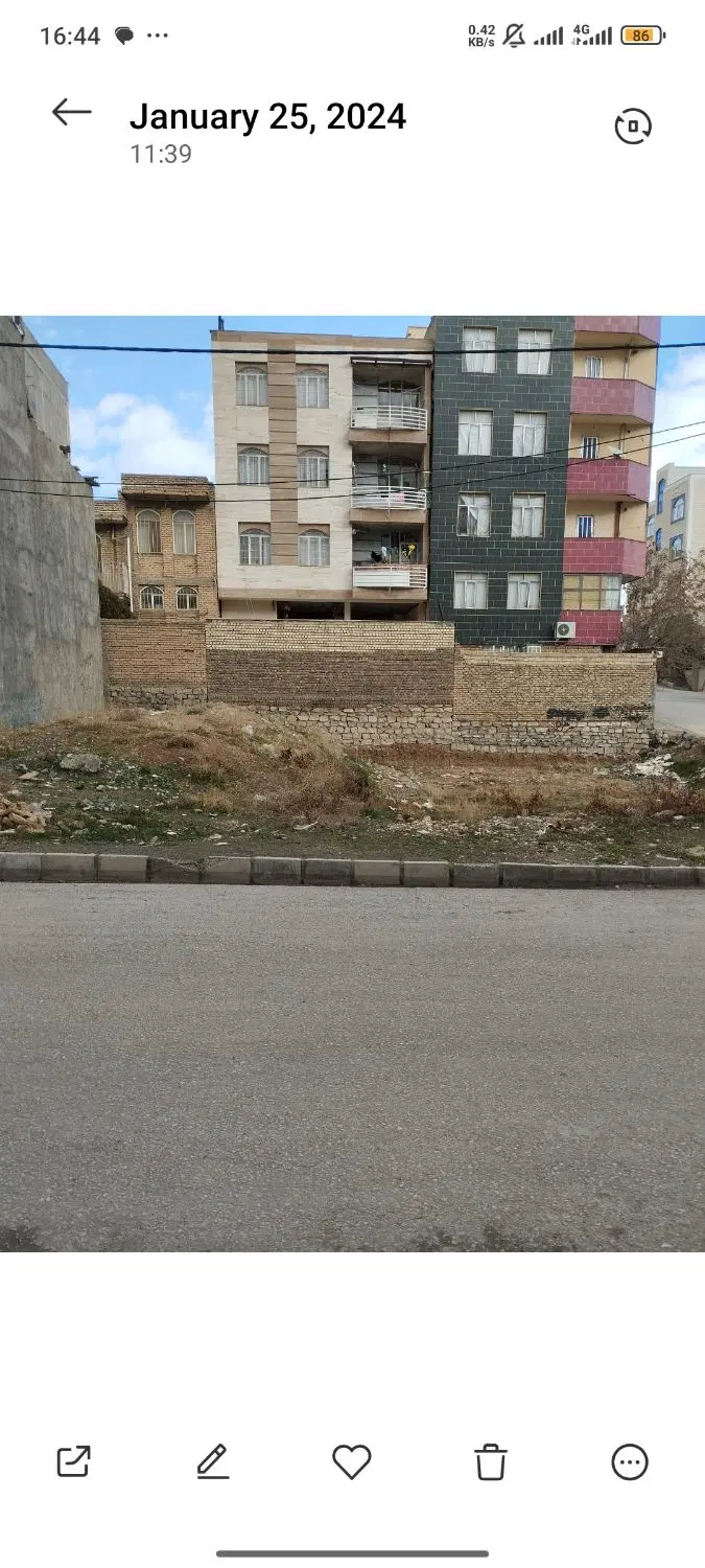 زمین مسکونی شهرک صدرا