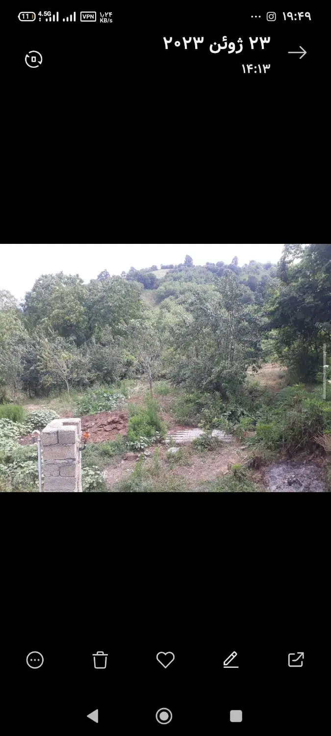 زمین مسکونی روستایی لوکیشن خوب  و دنج