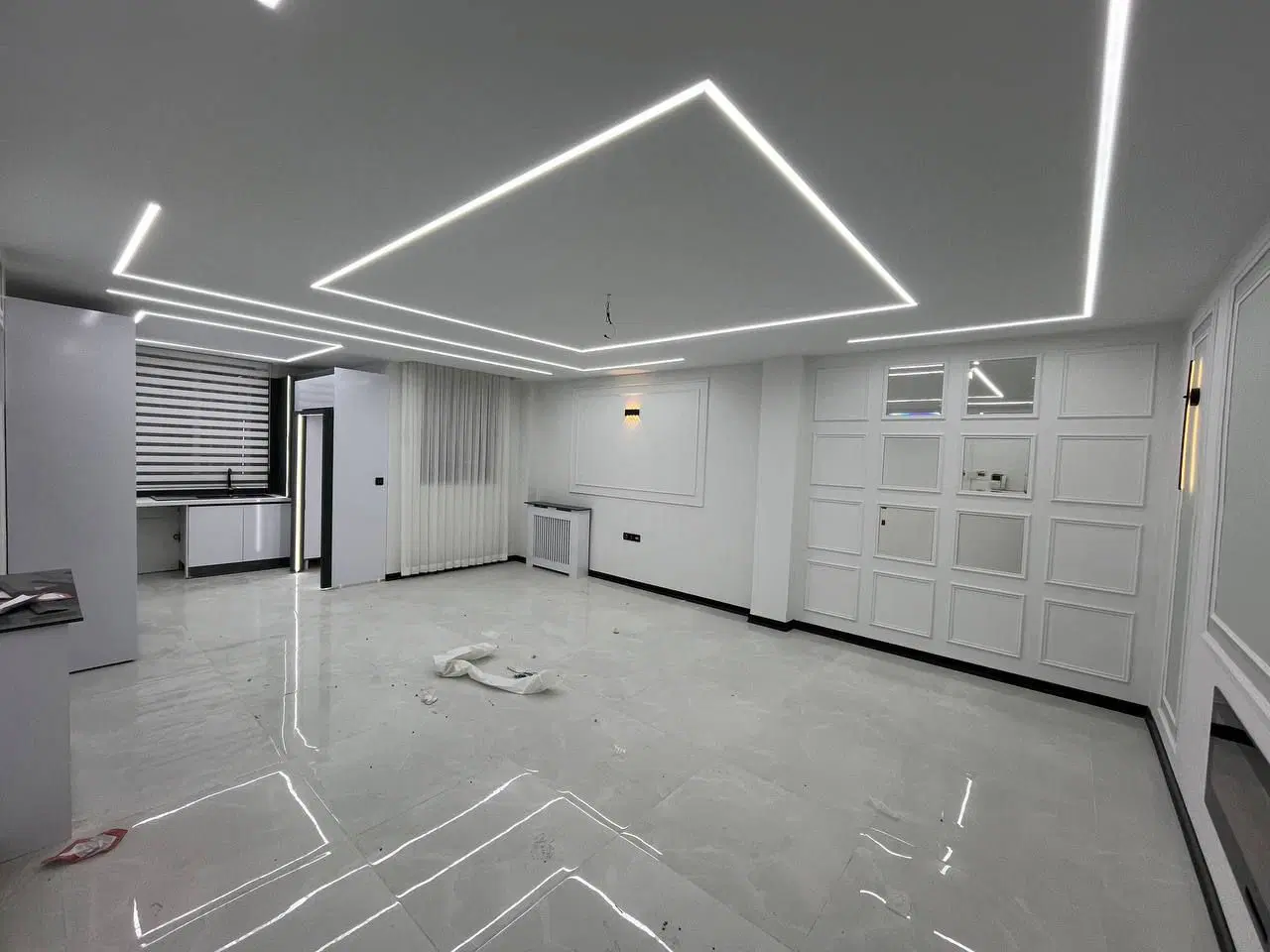 ۷۸ متر دیزایین شده خوش چیدمان پارکینگ سندی