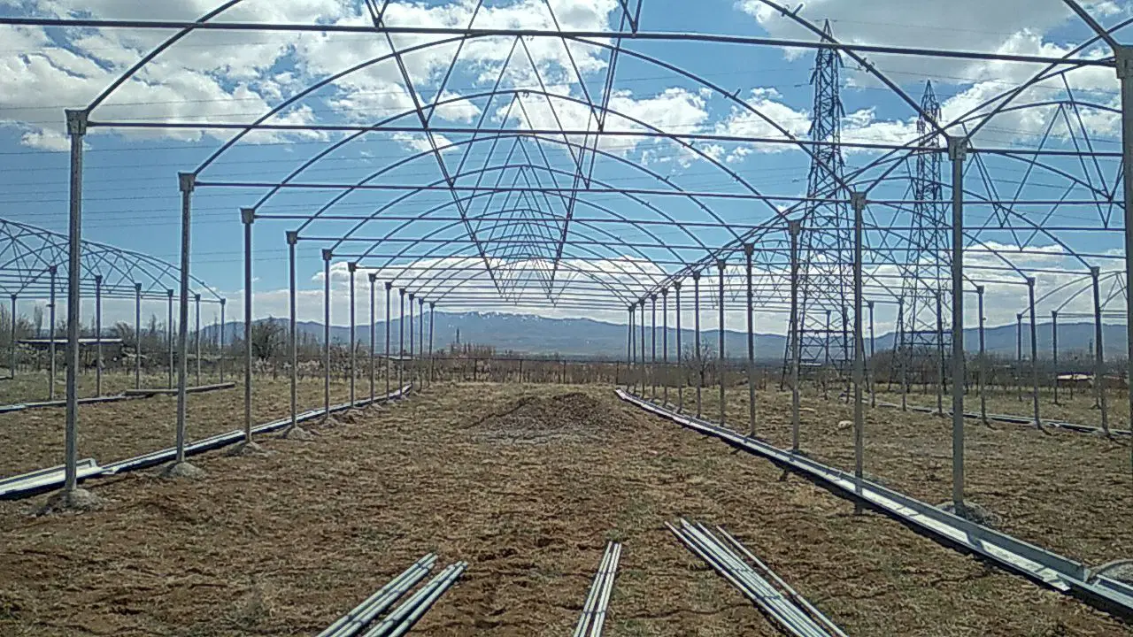 زمین گلخانه بر اتوبان ابهر زنجان۵_۵ هکتار