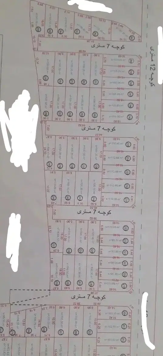 یک قطعه از زمین رمضان پیرمحمدی ب متراژ ۱۰۸متر