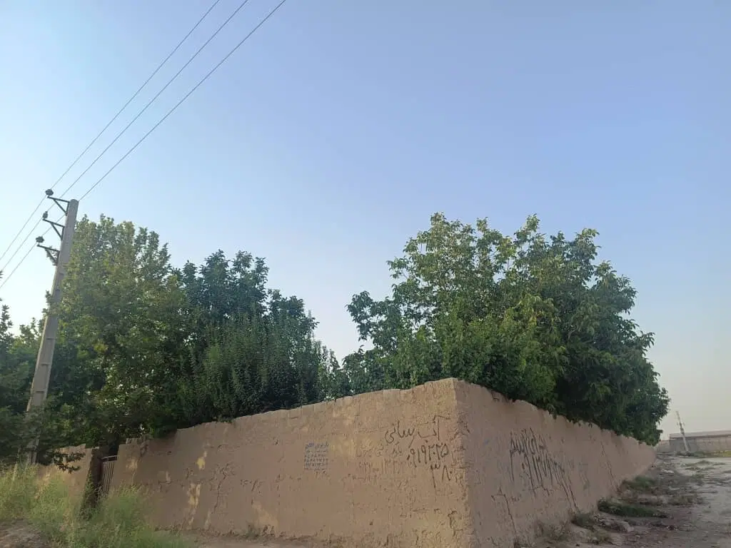 ۱۱۶۰ متر باغ کهنسال با نامه جهاد بر خیابان
