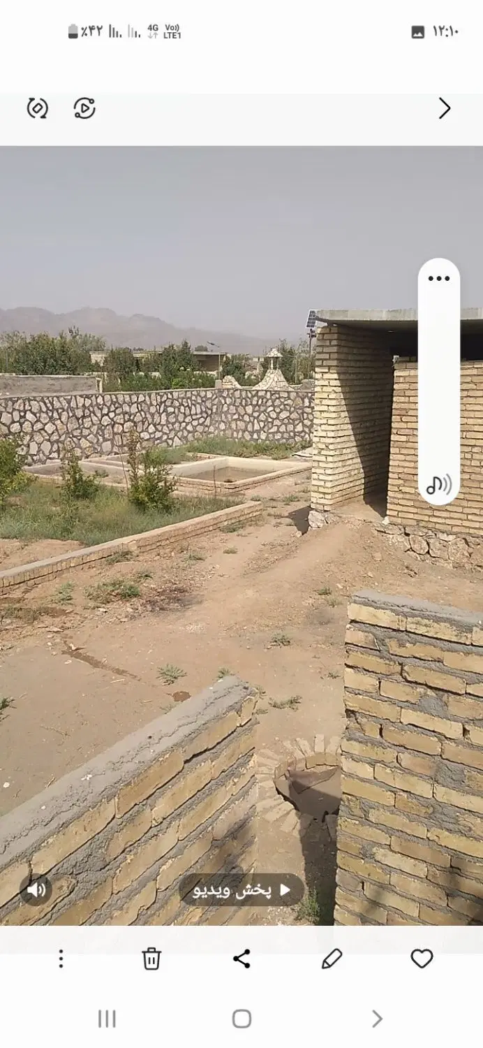 خانه باغ در طاهرآباد انتهای بلوار  دست چپ