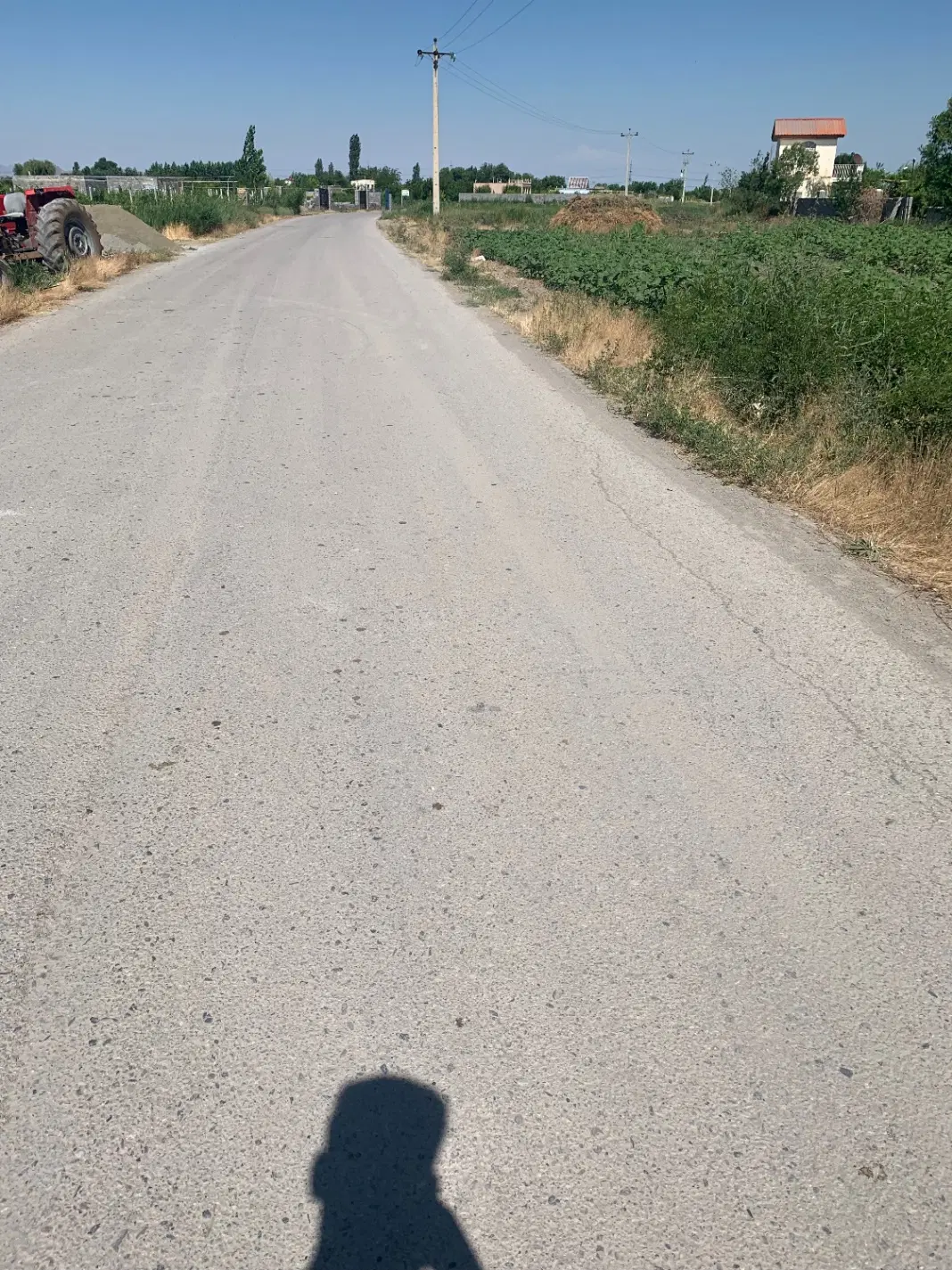 زمین زراعی براسفالت