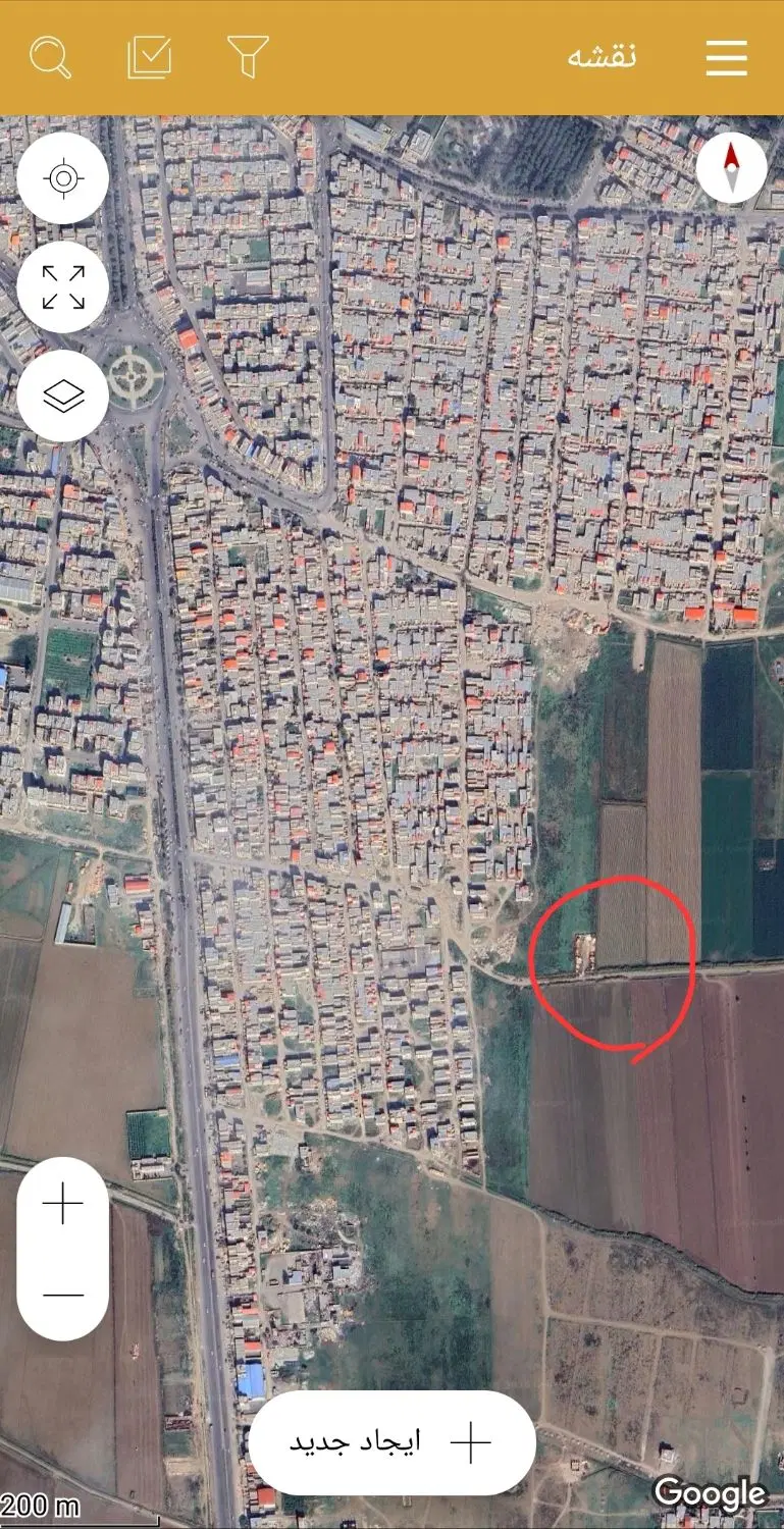 زمین تجاری ومسکونی واقع در خیابان ۲۴ متری