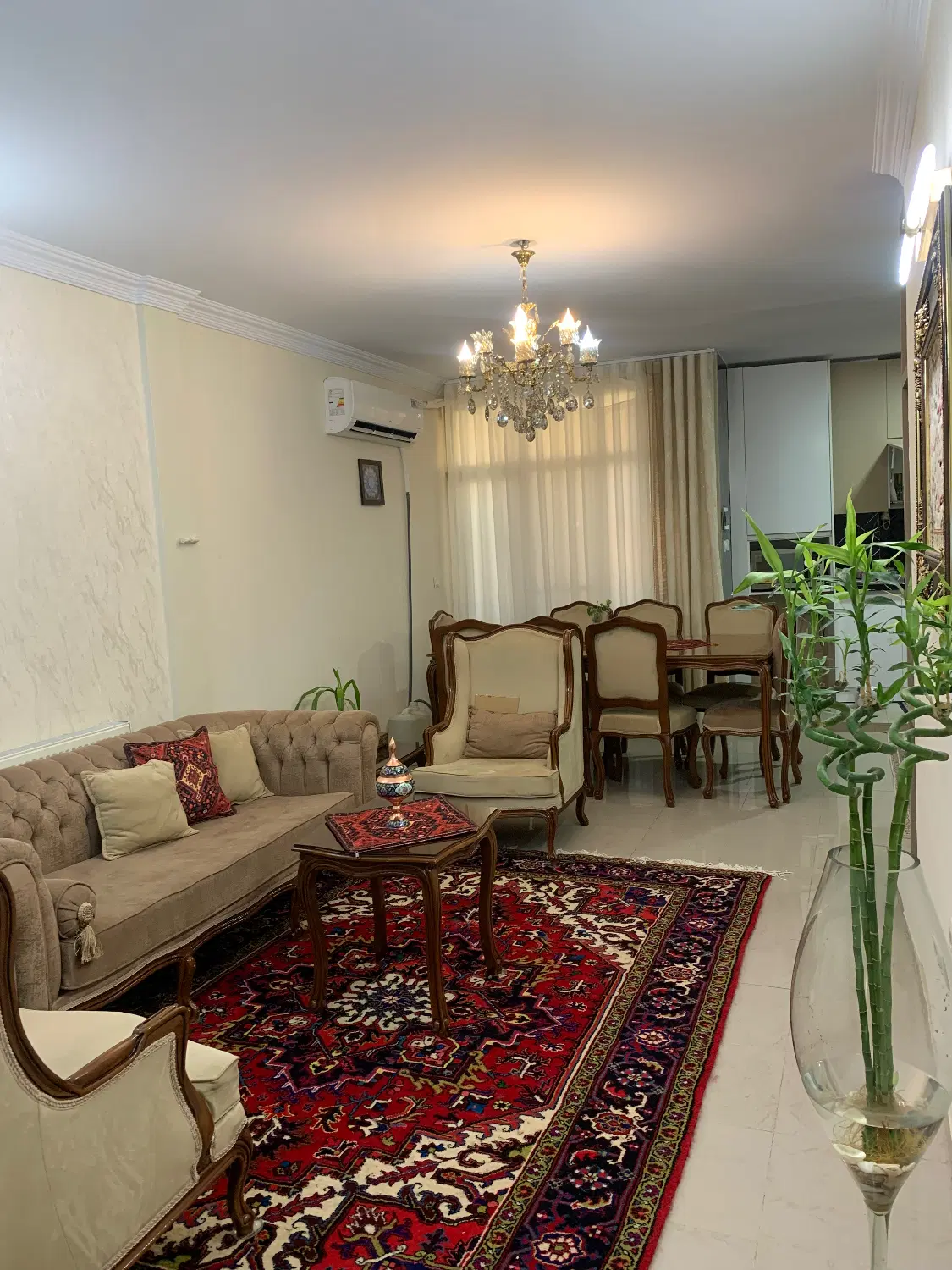 78متر دوخواب *نورگیر*فول امکانات*کوچه مشجر وعریض