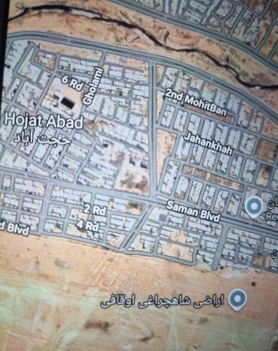زمین ۴۶۴متر منطقه درحال رشد جهت ساخت آینده دار
