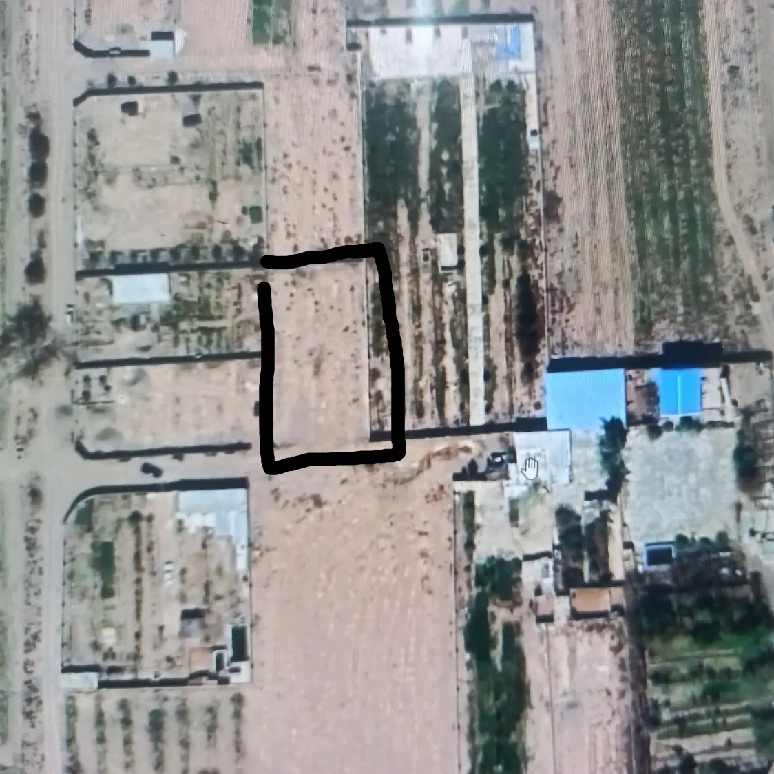 زمین خونه باغ