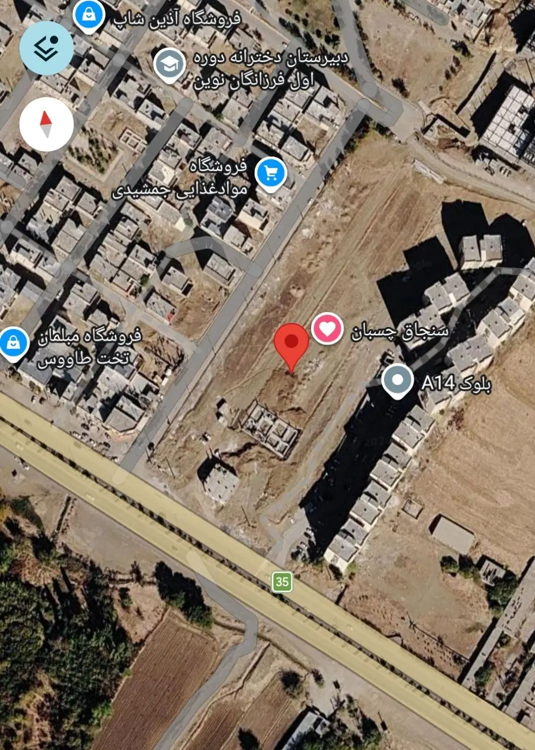 زمین مسکونی مناسب ساخت دو واحدی