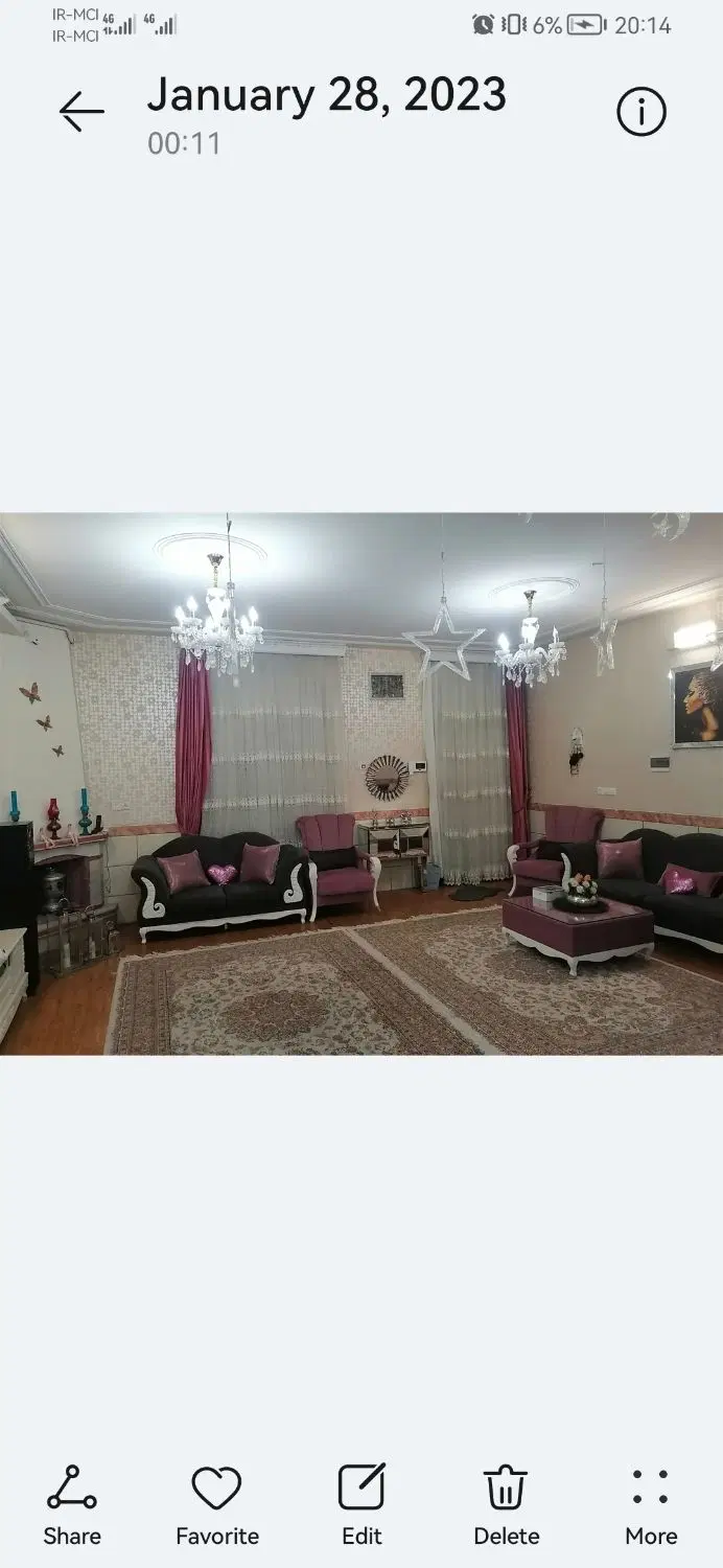 اپارتمان بالا ویلایی (110متر)  خ نماز