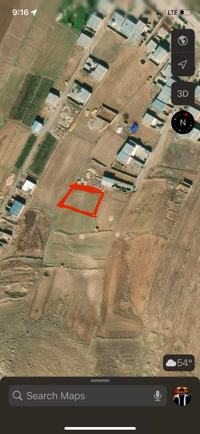زمین مسکونی درب گنبد