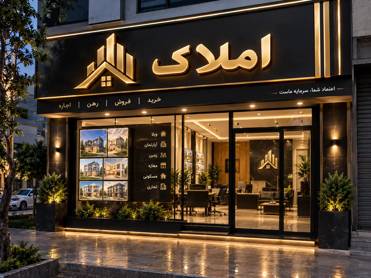 رهن نخل زرین تمیز و تجهیز